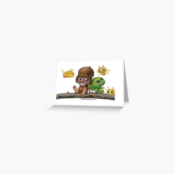 Mythic Australia Kip and Pip Greeting Card