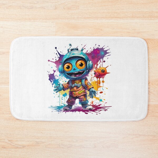 Item preview, Blue Alien Bliss: Joyful Extraterrestrial Life - Quirky Cosmic Enjoyment designed and sold by Moisky Patterns.