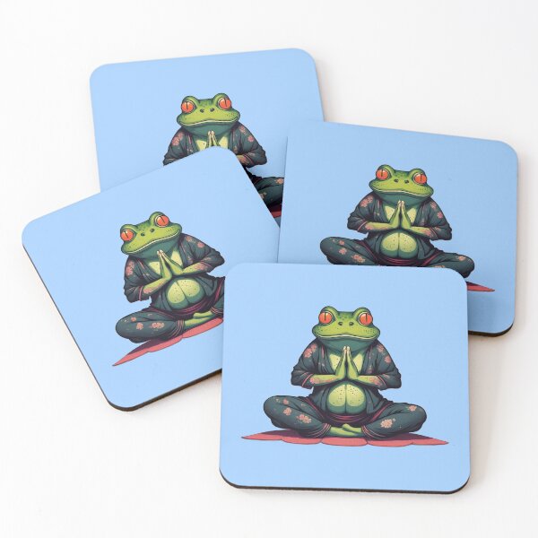 Item preview, Yoga Frog, Meditation, Zen, Kawaii Design designed and sold by Burn-Ego.