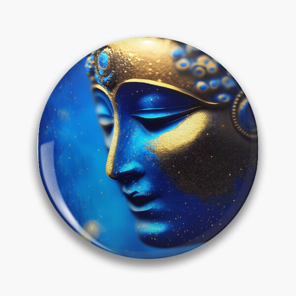 Item preview, Blue Buddha portrait designed and sold by BubblyDelight.