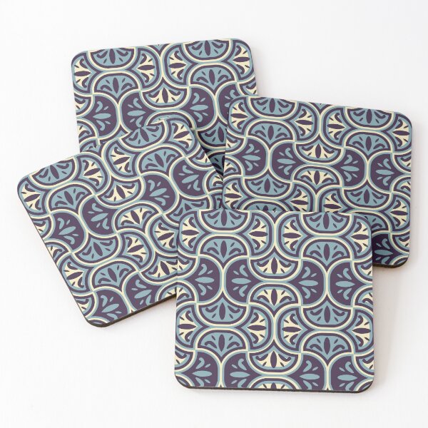 Item preview, little blue tiles  designed and sold by chiara-de-david.