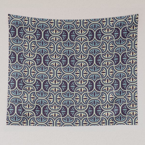 Item preview, little blue tiles  designed and sold by chiara-de-david.