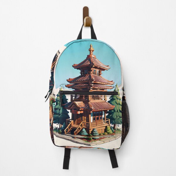 Item preview, Traditional Wooden Pagoda (Tō) and Temple (Tera) designed and sold by ZipperDragon88.