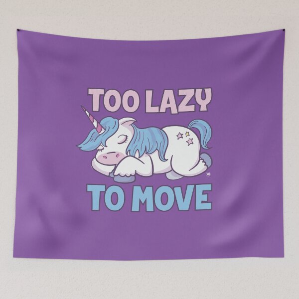 Item preview, Lazy Fluffy Unicorn Design designed and sold by GraphicRhythm.