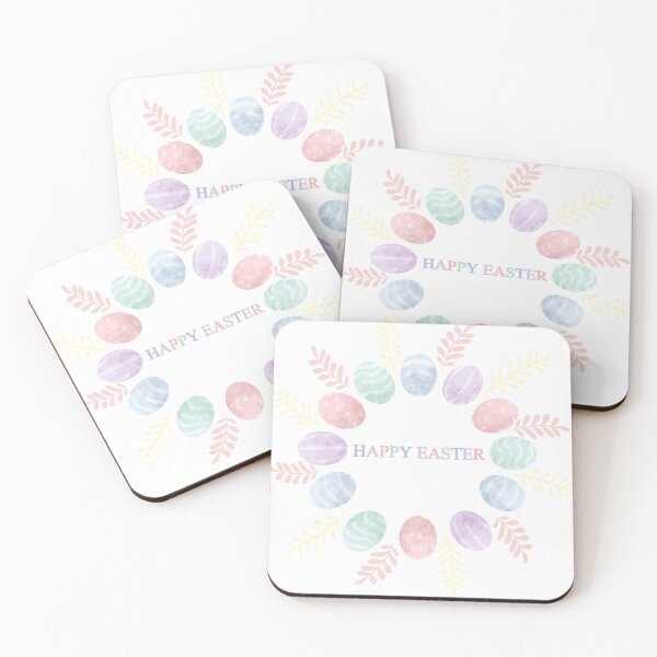 Item preview, Happy easter pastel eggs designed and sold by dinosaphira99.