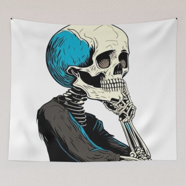 Item preview, Thinking skeleton man designed and sold by catcraftss.