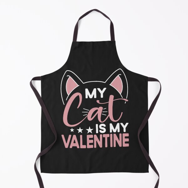 Item preview, My Cat is My Valentine - Feline Love Affair Tee designed and sold by Pobru.