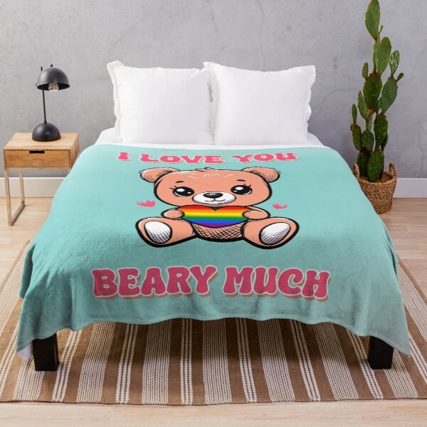 Item preview, Cute Bear With Heart in Rainbow Flag Colors designed and sold by Savchuk-Vova.