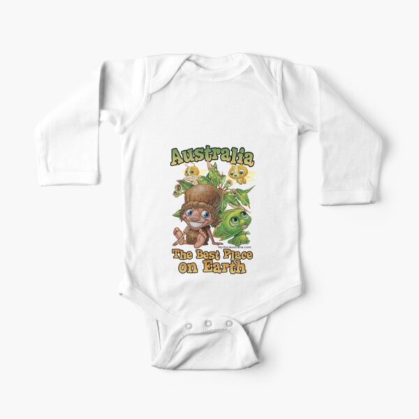 Australia Best Place on Earth Long Sleeve Baby One-Piece