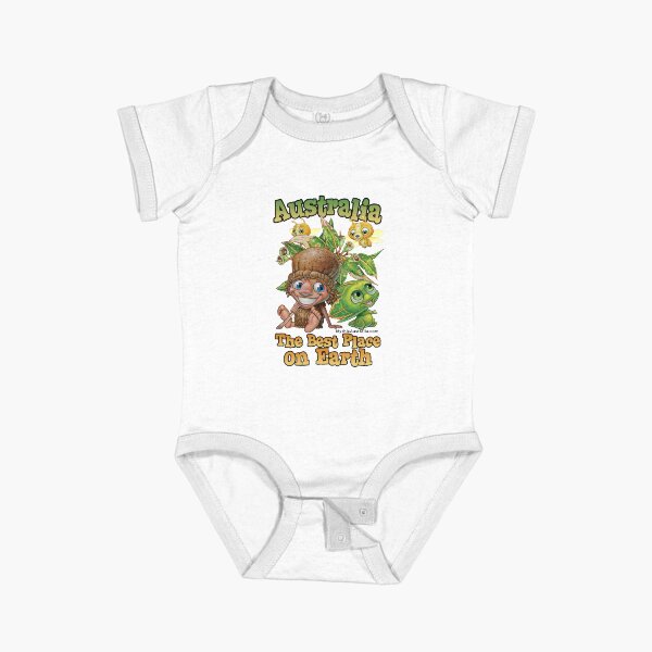 Australia Best Place on Earth Short Sleeve Baby One-Piece