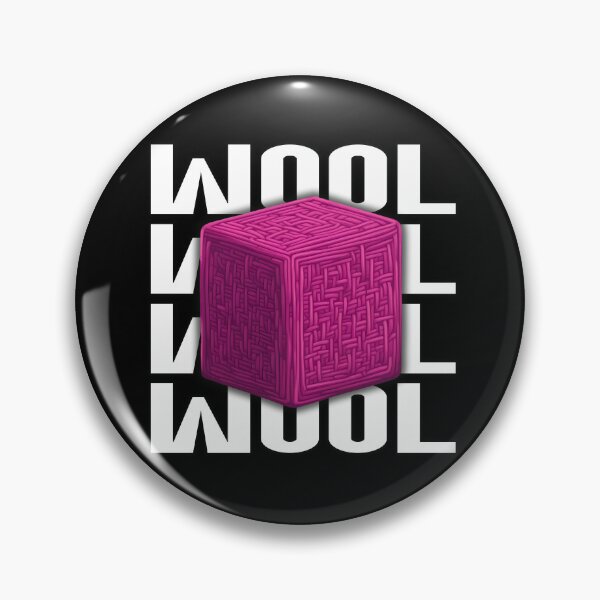 Item preview, Magenta Block of Wool - Bedwars Design - Gamer designed and sold by TyxShop.