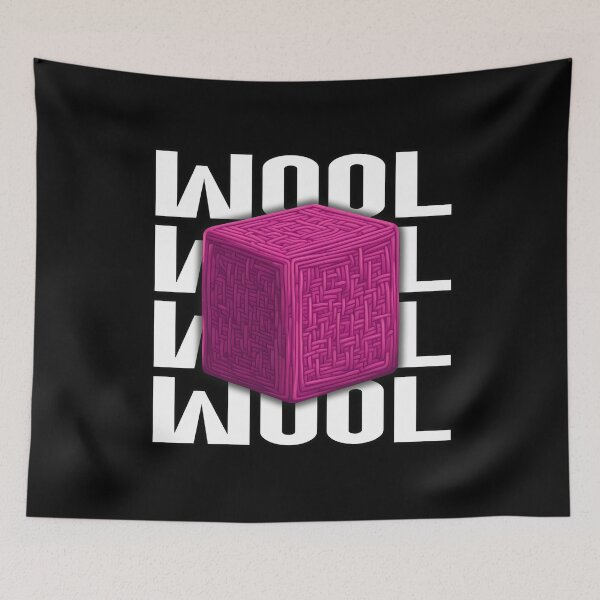 Item preview, Magenta Block of Wool - Bedwars Design - Gamer designed and sold by TyxShop.