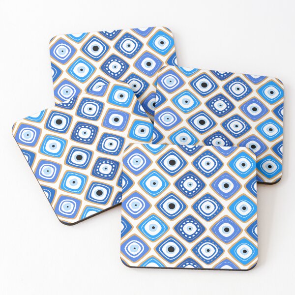 Item preview, Blue Evil Eye Pattern designed and sold by newburyboutique.