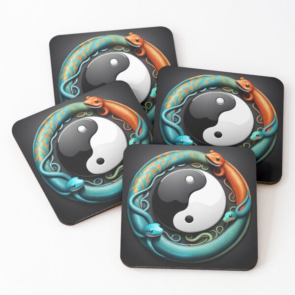 Item preview, A yin-yang symbol with snakes around it. designed and sold by Sopilka.