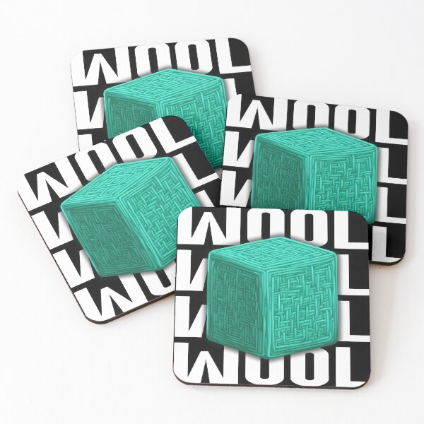 Item preview, Cyan Block of Wool - Bedwars Design - Gamer designed and sold by TyxShop.