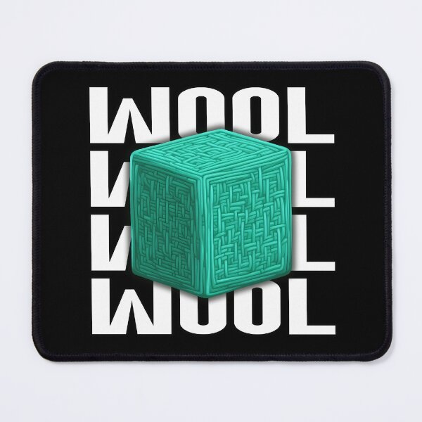 Item preview, Cyan Block of Wool - Bedwars Design - Gamer designed and sold by TyxShop.