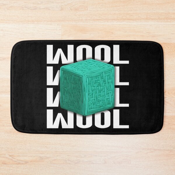 Item preview, Cyan Block of Wool - Bedwars Design - Gamer designed and sold by TyxShop.