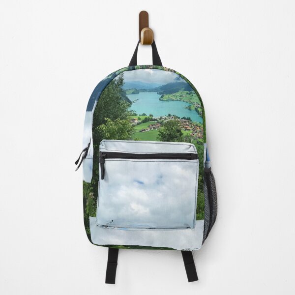 Item preview, Switzerland Lungern lake scenery beautiful mountain travel photography designed and sold by ZaynahsArtNook.