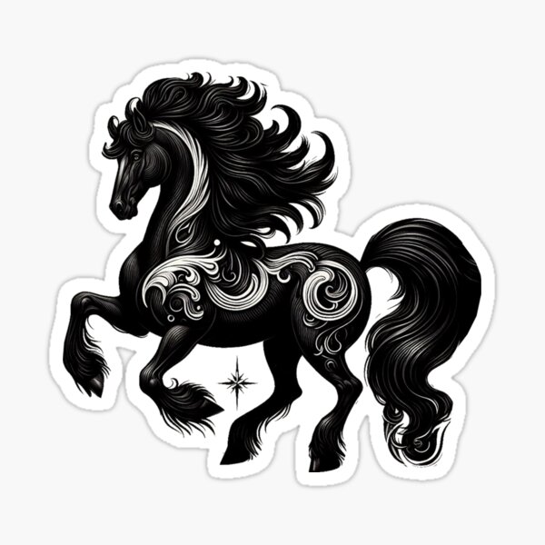 Item preview, Friesian Horse designed and sold by clarkfraser.