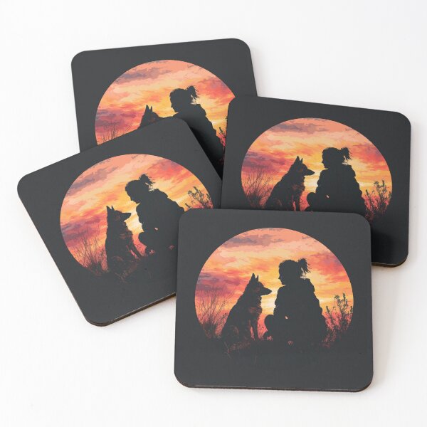 Item preview, Soul Mates Soul Travels 3 Woman, Dog, Sunset designed and sold by NAFDesigns.