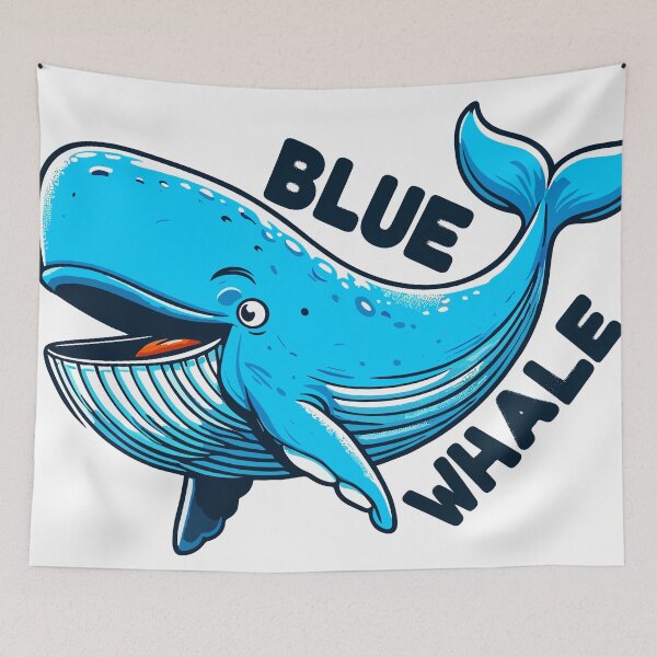 Item preview, Dark Shadows Blue Whale designed and sold by bihtti.