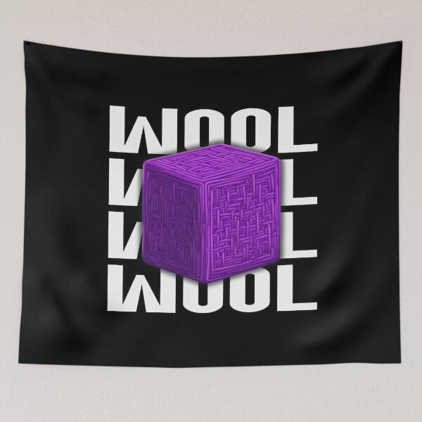 Item preview, Purple Block of Wool - Bedwars Design - Gamer designed and sold by TyxShop.
