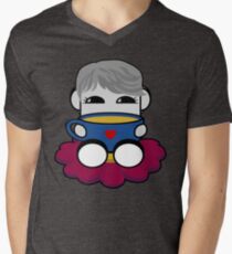 STPC: Haha Do O'BOT Toy Robot (Tea) Men's V-Neck T-Shirt