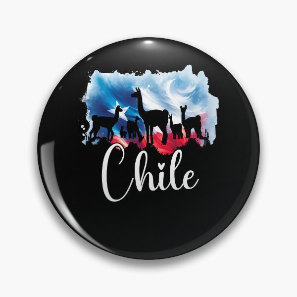 Artikelvorschau, Chilenische Flagge und Torres Del Paine Wildlife Silhouette Aquarell entworfen und verkauft von SambaStyles.