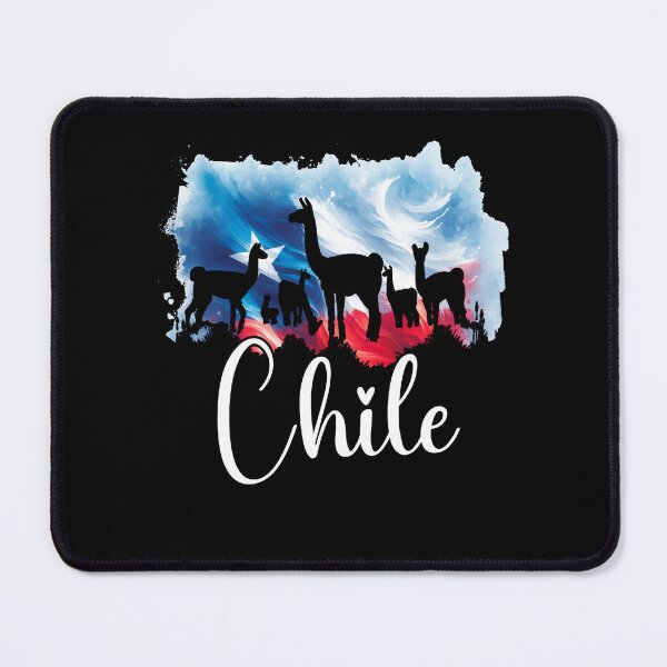 Item preview, Chilean Flag and Torres Del Paine Wildlife Silhouette Watercolor designed and sold by SambaStyles.