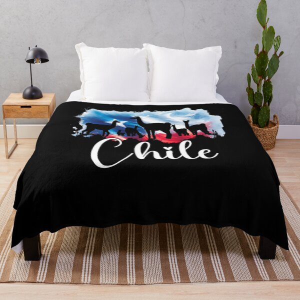Item preview, Chilean Flag and Torres Del Paine Wildlife Silhouette Watercolor designed and sold by SambaStyles.