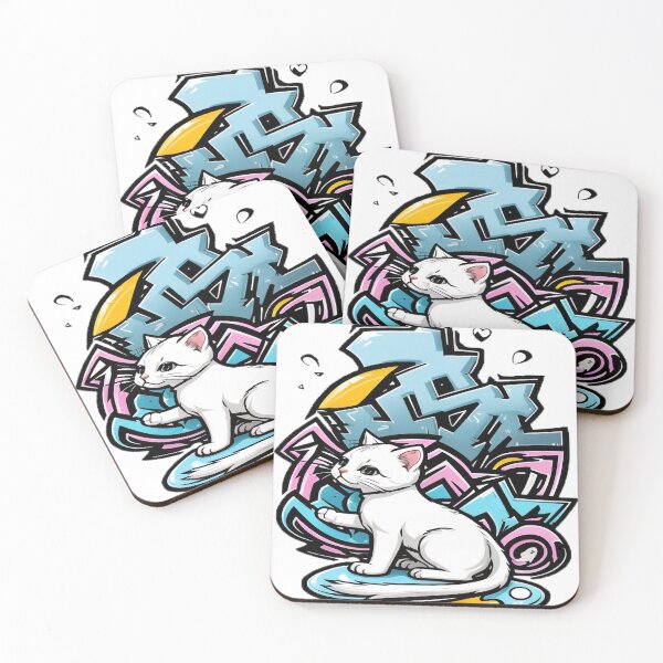 Item preview, Cat street art designed and sold by HawiseRosso.