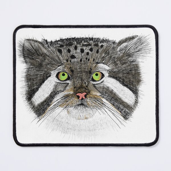 Item preview, Pallas's Cat Pen Ink Color  designed and sold by Nicole Niehues.