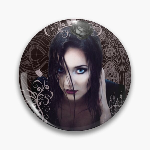 Item preview, Gothic Girl Blue Eyed Beautiful Female Goth Art Graphic designed and sold by Rockstorr.