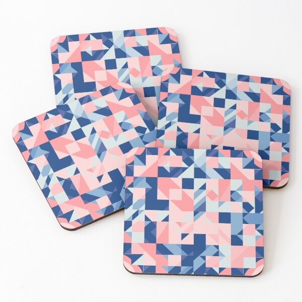 Item preview, Abstract Pink and Blue Tile designed and sold by LittleGoblinPrs.