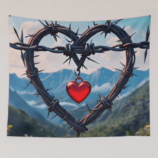 Item preview, Barb Wired Love Heart designed and sold by TheArtOfPat.