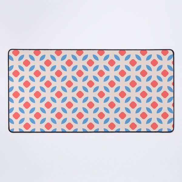 Item preview, Retro Pink and Blue Tile Pattern 2 designed and sold by LittleGoblinPrs.