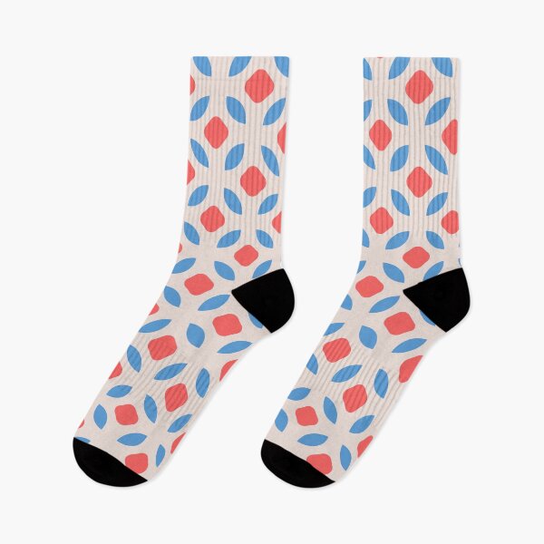 Item preview, Retro Pink and Blue Tile Pattern 2 designed and sold by LittleGoblinPrs.