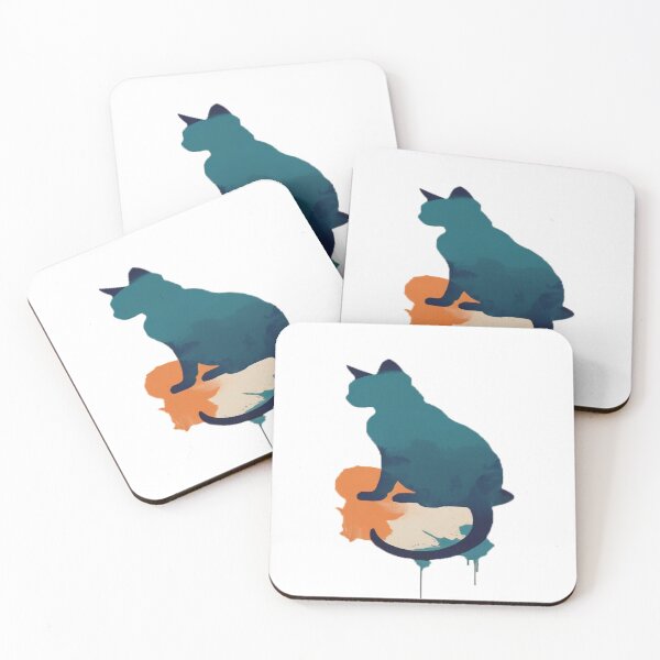 Item preview, cat watercolor embedded art designed and sold by HawiseRosso.