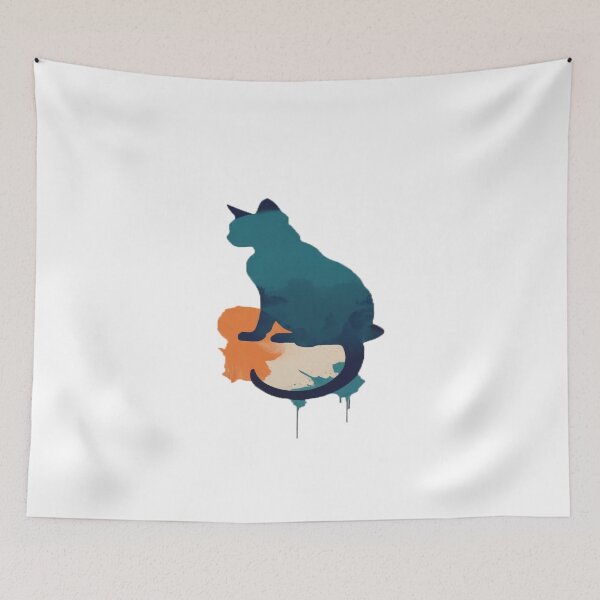 Item preview, cat watercolor embedded art designed and sold by HawiseRosso.