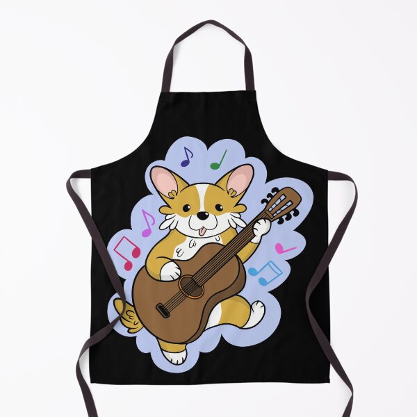 Item preview, Cute Corgi Play Guitar designed and sold by DrawsCutePaws.