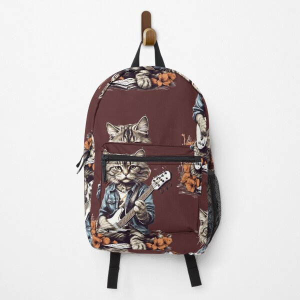 Item preview, .Groovy Cat: Riffs in Denim and Feline Melodies designed and sold by DreamPrint Collective.