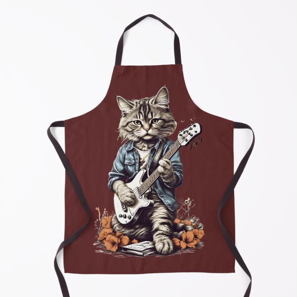 Item preview, .Groovy Cat: Riffs in Denim and Feline Melodies designed and sold by modernaarte.