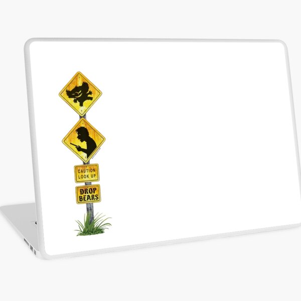 Drop Bear Sign Look Up Laptop Skin