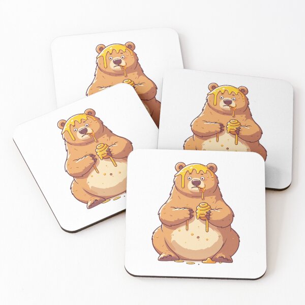 Item preview, Golden Glow: Bear's Honey-Kissed Charm designed and sold by Colorful Dreams.