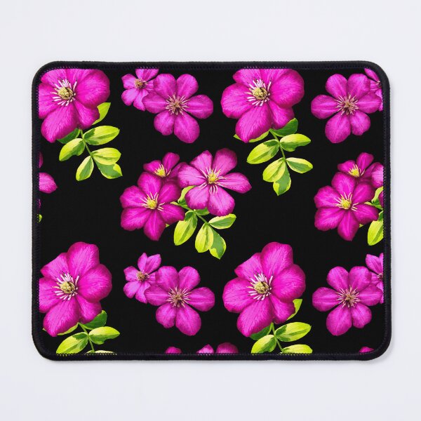 Item preview, Pretty Pink Clematis Flower Seamless Pattern designed and sold by AloraDawnEve.