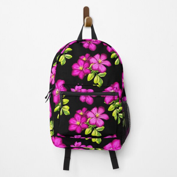 Item preview, Pretty Pink Clematis Flower Seamless Pattern designed and sold by AloraDawnEve.