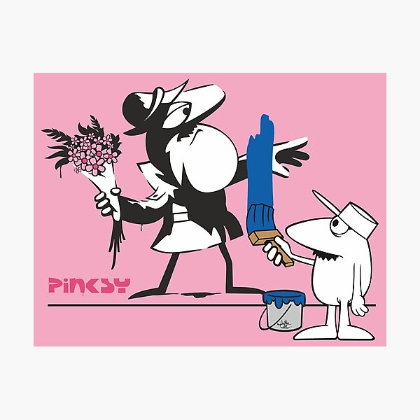 Item preview, Clouseau Throwing Flowers designed and sold by jamieleeart.