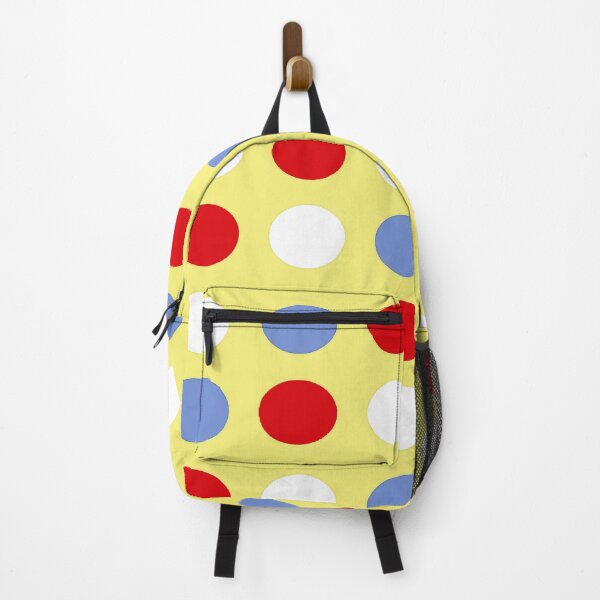Item preview, RED, DANUBE BLUE, WHITE and YELLOW Symmetrical POLKA DOTS designed and sold by RachelMacht.