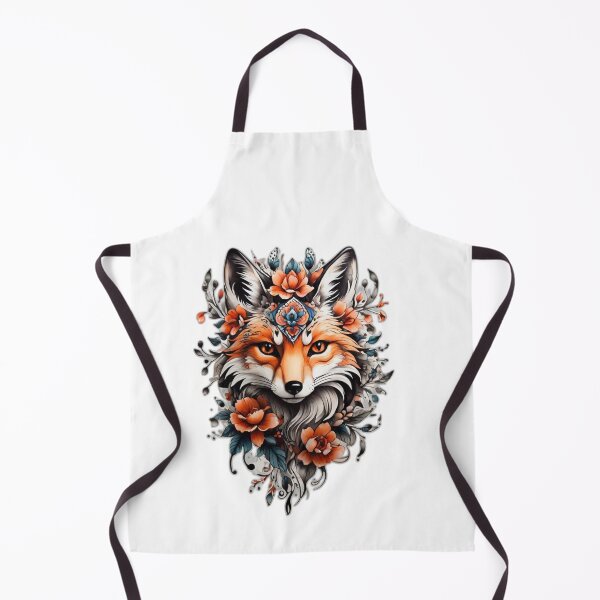 Item preview, Floral Tribal Fox Tattoo designed and sold by Baldazar.