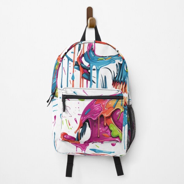 Item preview, Colorful Skull Art designed and sold by acrylicartp.